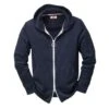 Armor-Lux Heren Terry Hooded Jacket, Blauw 1 Armor-Lux Heren Terry Hooded Jacket, Blauw -Armedangels Winkel heren terry hooded jacket
