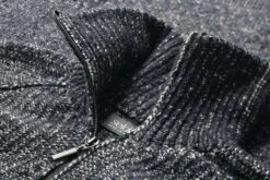 Heren Troyer Rijstkorrel Optiek, Zwart En Wit -Armedangels Winkel heren troyer rijstkorrel optiek 2