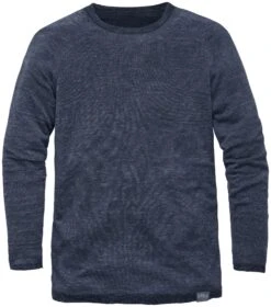 Heren-trui Geplateerd, Blauw-melange