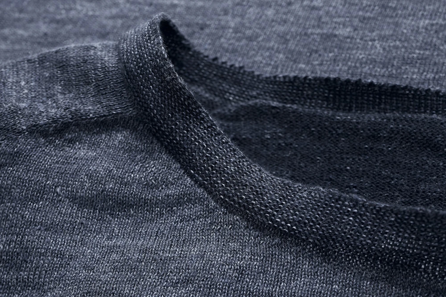 Heren-trui Geplateerd, Blauw-melange 5 Heren-trui Geplateerd, Blauw-melange - Afbeelding 3