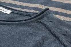 Heren Trui Gestreept, Blauw-crème -Armedangels Winkel heren trui gestreept 2