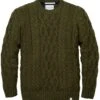 Heren Trui Merino Wol, Groene Melange -Armedangels Winkel heren trui merino wol 10