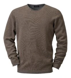 Heren Trui Merino Wol, Braungrijs