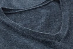 Heren Trui V-hals, Blauw Gemêleerd -Armedangels Winkel heren trui v hals 2