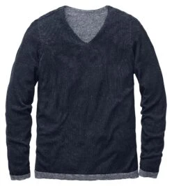 Heren Trui V-hals, Blauw