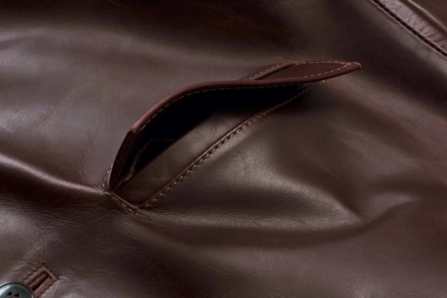 Heren Vest Paardenleer, Roodbraun 5 Heren Vest Paardenleer, Roodbraun - Afbeelding 3