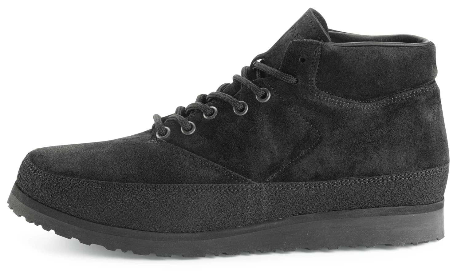Heren Veterschoen Nubuck, Zwart 4 Heren Veterschoen Nubuck, Zwart - Afbeelding 2