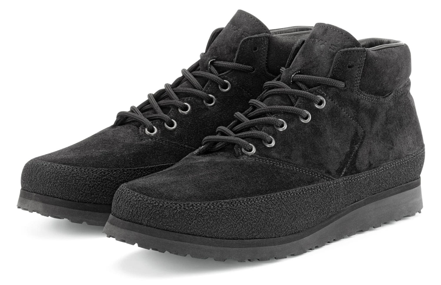Heren Veterschoen Nubuck, Zwart 3 Heren Veterschoen Nubuck, Zwart