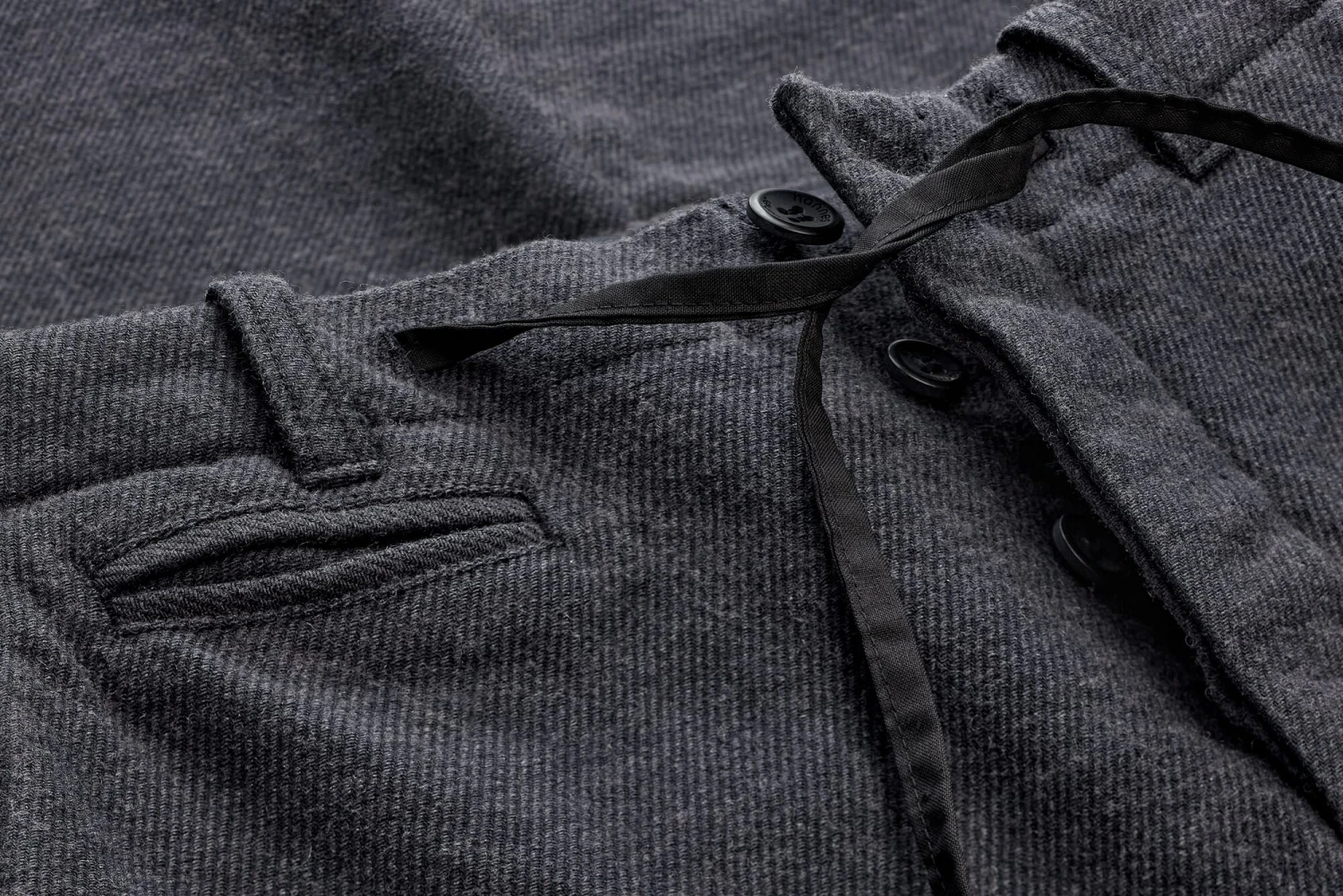 Herenbroek Met Stropdasband, Zwart-blauw 5 Herenbroek Met Stropdasband, Zwart-blauw - Afbeelding 3