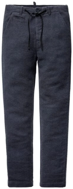 Herenbroek Met Stropdasband, Zwart-blauw