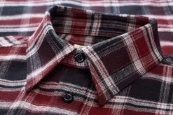 Herenflanellen Overhemd 1937 Plaid, Red -Armedangels Winkel herenflanellen overhemd 1937 plaid 2