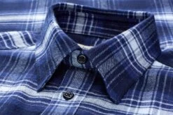 Herenflanellen Overhemd 1937 Plaid, Blauw 7 Herenflanellen Overhemd 1937 Plaid, Blauw -Armedangels Winkel herenflanellen overhemd 1937 plaid 5