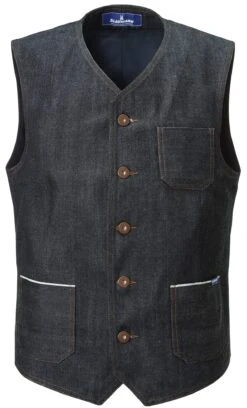 Herengilet Van Denim, Blauw