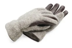 Herenhandschoen Loden, Grijs-Braun