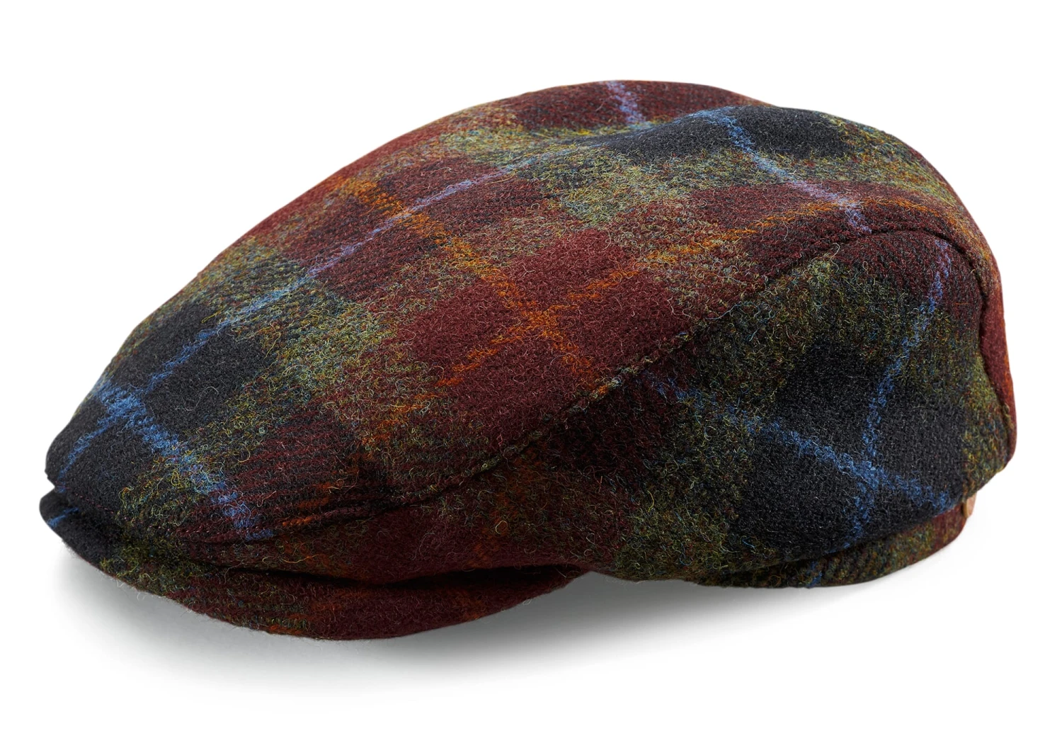Herenhoed Harris Tweed, Rood Patroon 3 Herenhoed Harris Tweed, Rood Patroon
