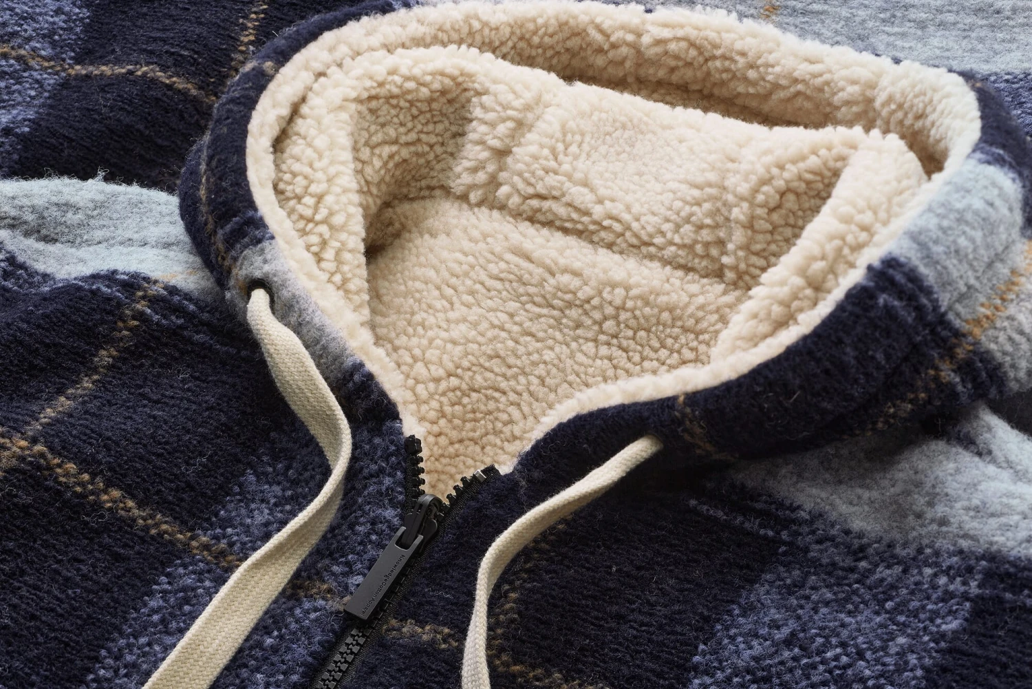 Herenjas Gebreid Teddy Geruit, Blauw 5 Herenjas Gebreid Teddy Geruit, Blauw - Afbeelding 3