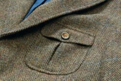 Herenjas Harris Tweed, Bruin Gemêleerd -Armedangels Winkel herenjas harris tweed 3