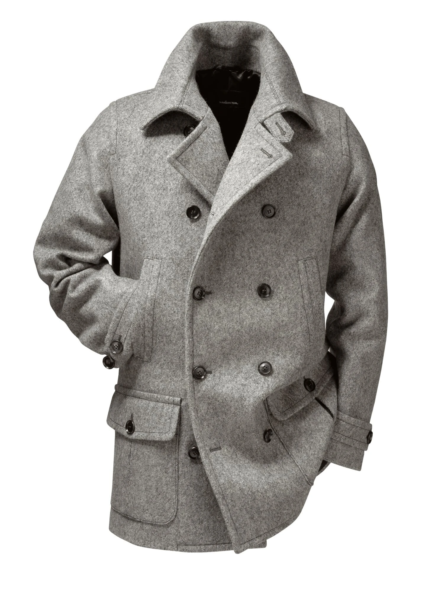 Herenjas Schladminger Loden, Grijsachtig Oranje 6 Herenjas Schladminger Loden, Grijsachtig Oranje - Afbeelding 4