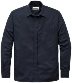 Armedangels Herenoverhemd Met Borstzak, Donkerblauw