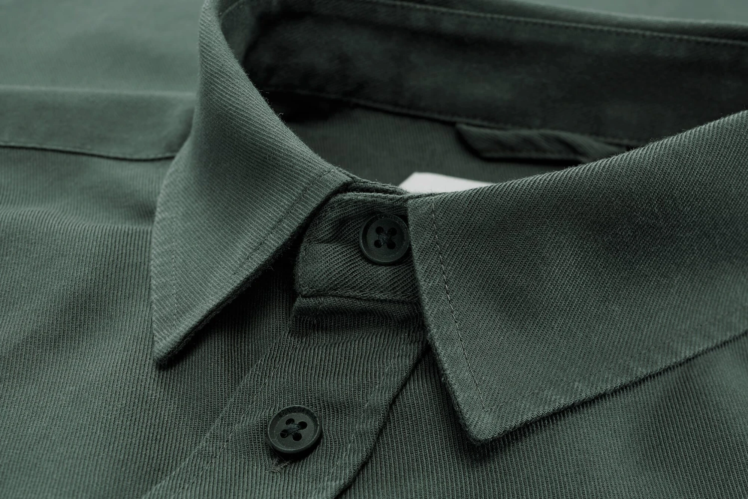 Armedangels Herenoverhemd Met Borstzak, Donkergroen 5 Armedangels Herenoverhemd Met Borstzak, Donkergroen - Afbeelding 3