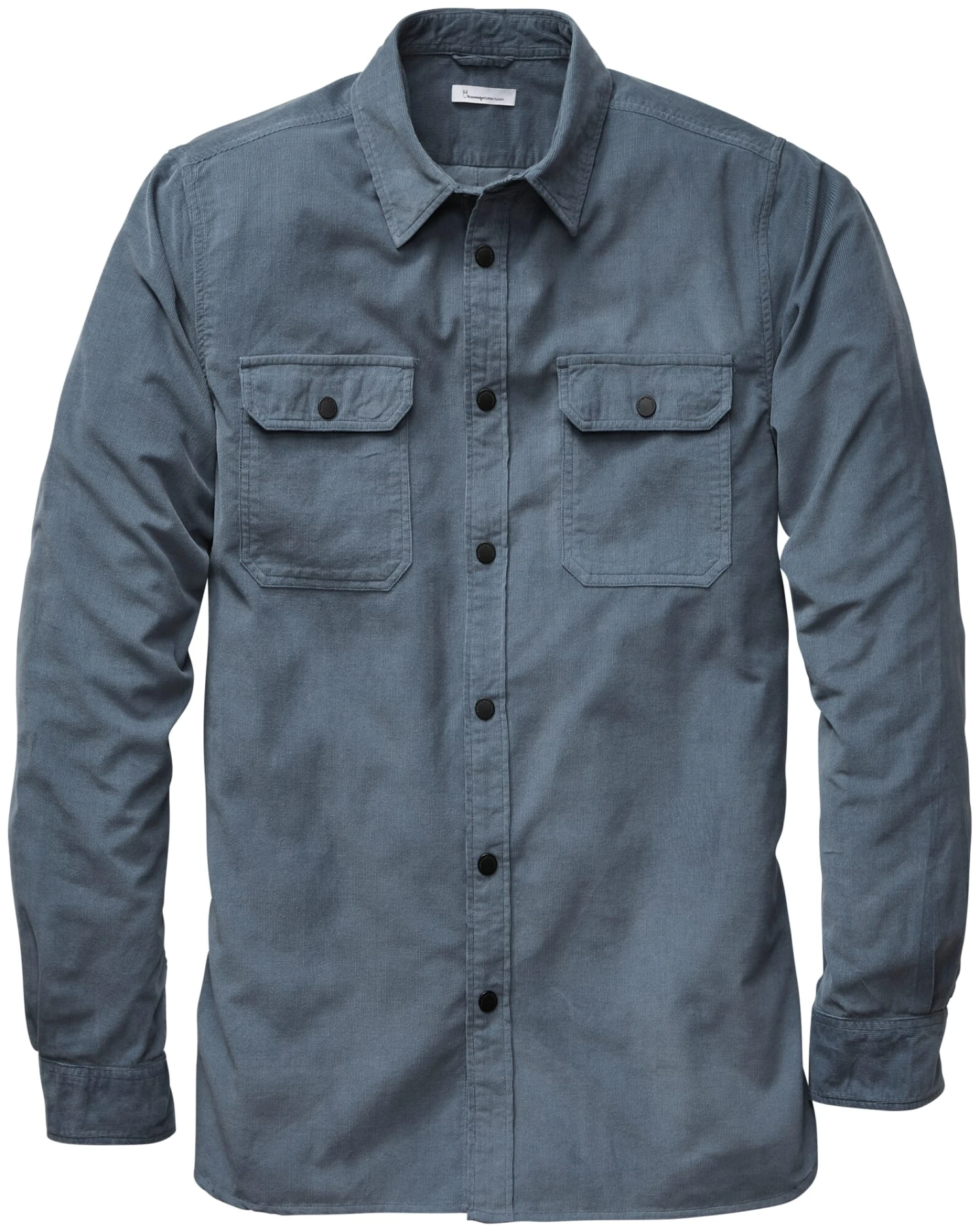 Herenoverhemd Fijn Corduroy, Medium Blauw 3 Herenoverhemd Fijn Corduroy, Medium Blauw