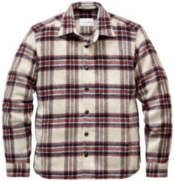 Herenoverhemd Geruit, Natuurlijk Rood-blauw