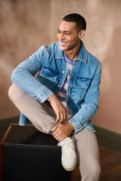 Armedangels Herenoverhemd Jasje, Denim -Armedangels Winkel herenoverhemd jasje 11