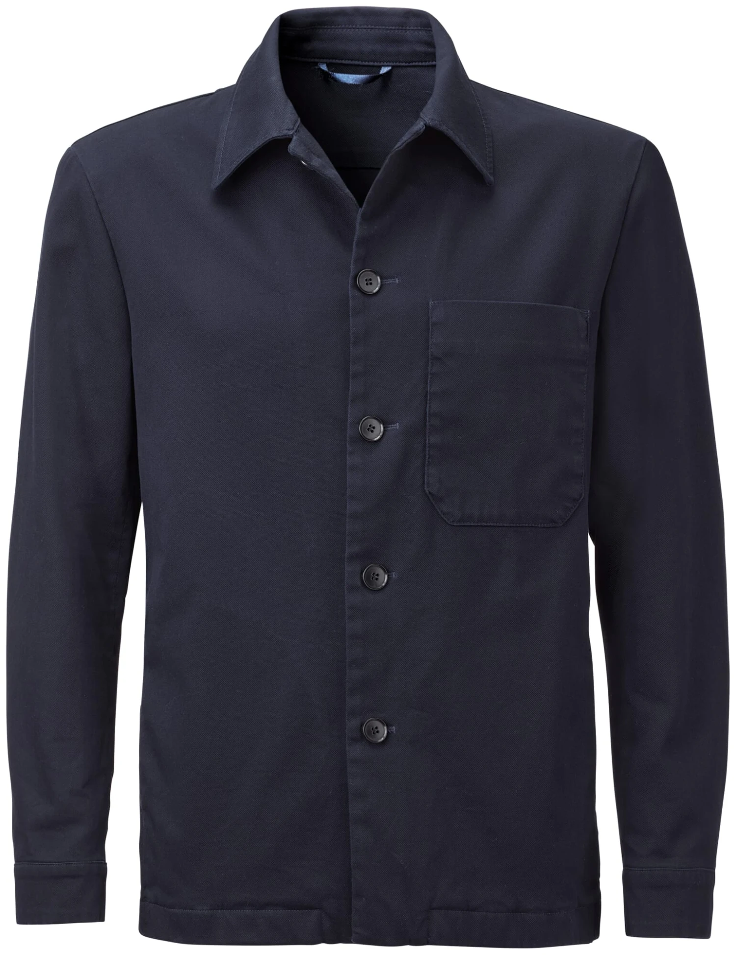 Herenoverhemd Jasje, Donkerblauw 5 Herenoverhemd Jasje, Donkerblauw - Afbeelding 3