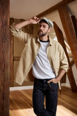 Herenoverhemd Jasje, Natuur -Armedangels Winkel herenoverhemd jasje 7