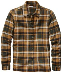 Herenoverhemd Jasje Flanel, Aardetinten