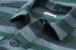 Herenoverhemd Jasje Flanel, Groene Tinten -Armedangels Winkel herenoverhemd jasje flanel 8