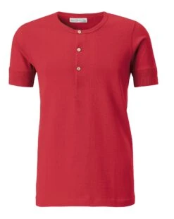 Herenoverhemd Jersey Halve Mouw, Red