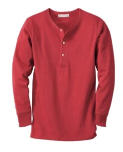Herenoverhemd Jersey Lange Mouw, Red