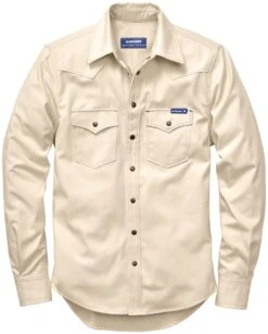 Herenoverhemd Katoen, Ecru