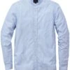 Herenoverhemd Met Opstaande Kraag, Blauw-Wit 1 Herenoverhemd Met Opstaande Kraag, Blauw-Wit -Armedangels Winkel herenoverhemd opstaande kraag 3
