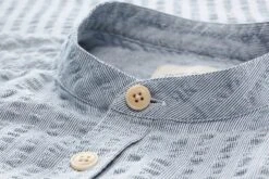 Herenoverhemd Seersucker, Lichtblauw 7 Herenoverhemd Seersucker, Lichtblauw -Armedangels Winkel herenoverhemd seersucker 2