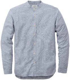 Herenoverhemd Seersucker, Lichtblauw