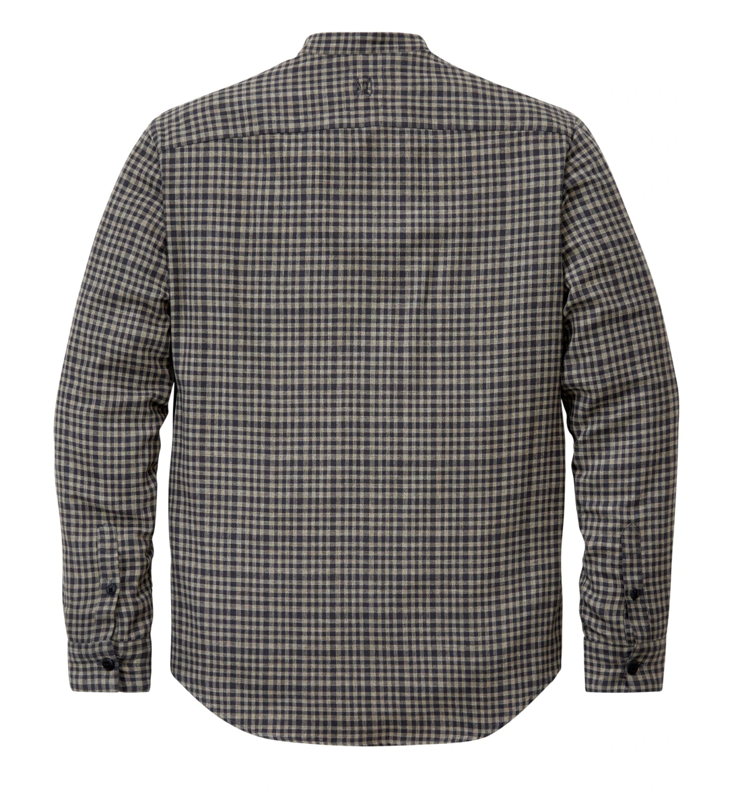 Herenoverhemd Smalle Kraag, Natuurlijk Grijs 4 Herenoverhemd Smalle Kraag, Natuurlijk Grijs - Afbeelding 2