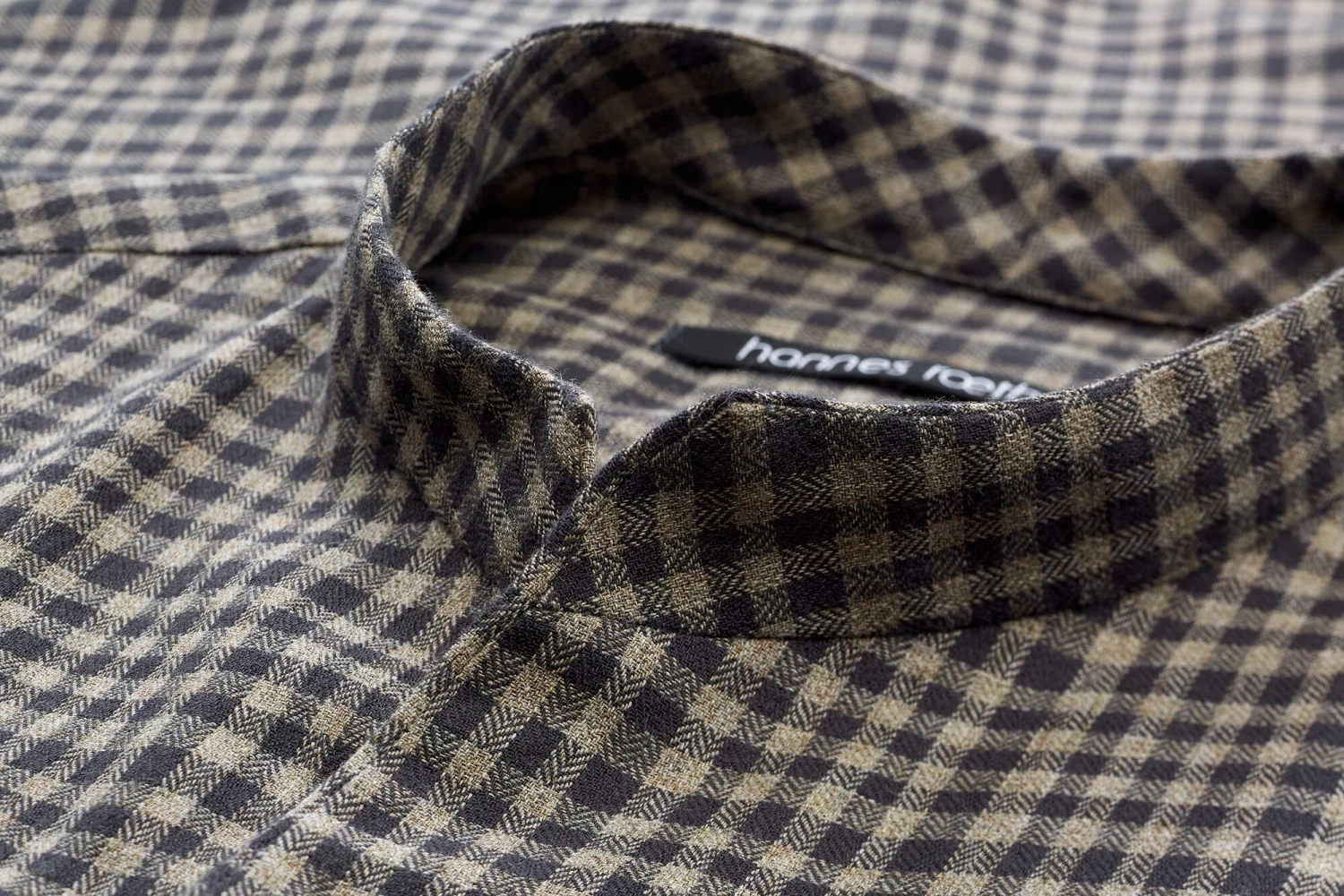 Herenoverhemd Smalle Kraag, Natuurlijk Grijs 5 Herenoverhemd Smalle Kraag, Natuurlijk Grijs - Afbeelding 3