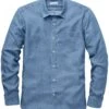 Herenoverhemd TENCEL™, Medium Blauw -Armedangels Winkel herenoverhemd tencel
