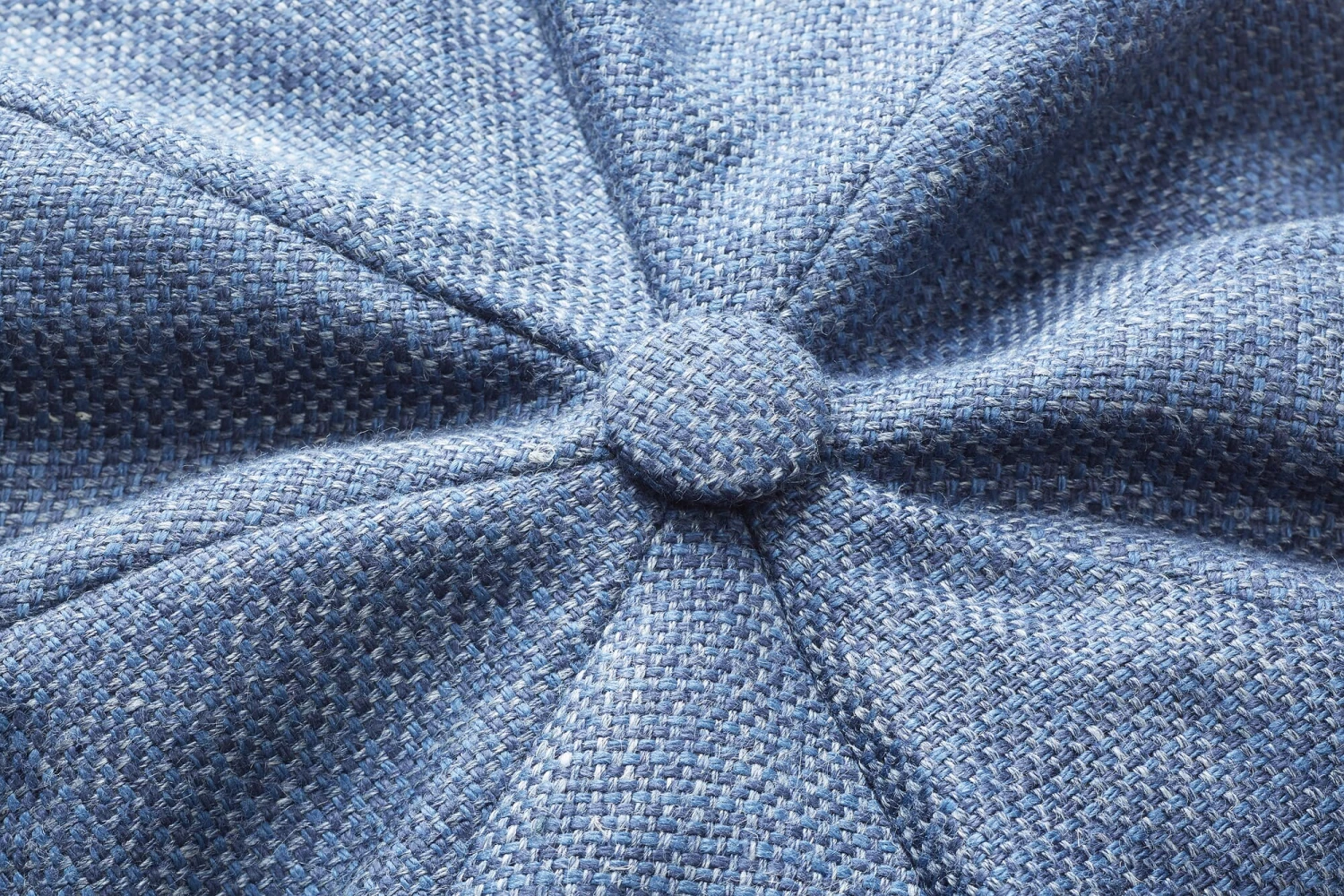 Herenpet Linnen, Blauw Gemêleerd 4 Herenpet Linnen, Blauw Gemêleerd - Afbeelding 2