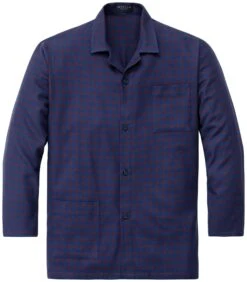 Herenpyjama Met Flanelmotief, Blauw