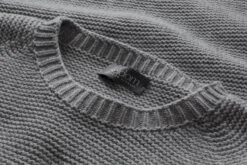 Herentrui Links-links Gebreid, Grijs -Armedangels Winkel herentrui links links gebreid 2