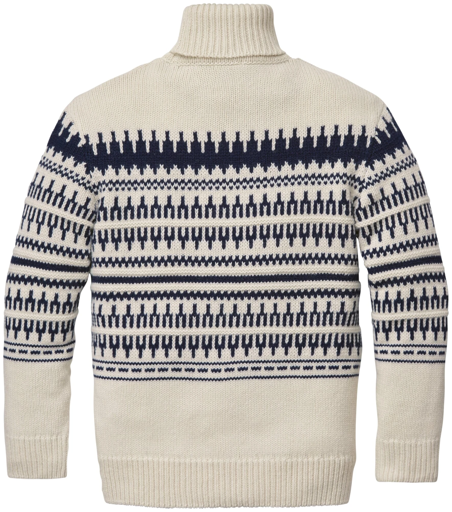 Herentrui Met Patroon, Natuurlijk Wit 4 Herentrui Met Patroon, Natuurlijk Wit - Afbeelding 2