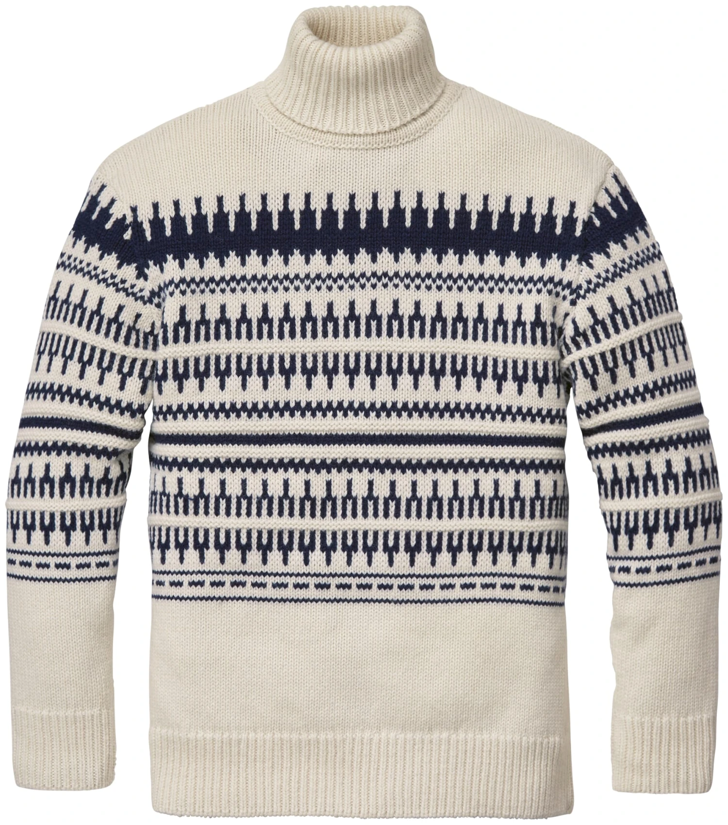 Herentrui Met Patroon, Natuurlijk Wit 3 Herentrui Met Patroon, Natuurlijk Wit