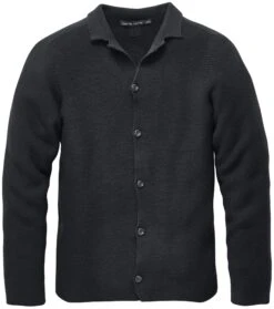 Herenvest Met Knoopsluiting, Zwart