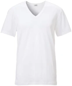 Herenvest V-hals, Wit