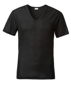Herenvest V-hals, Zwart