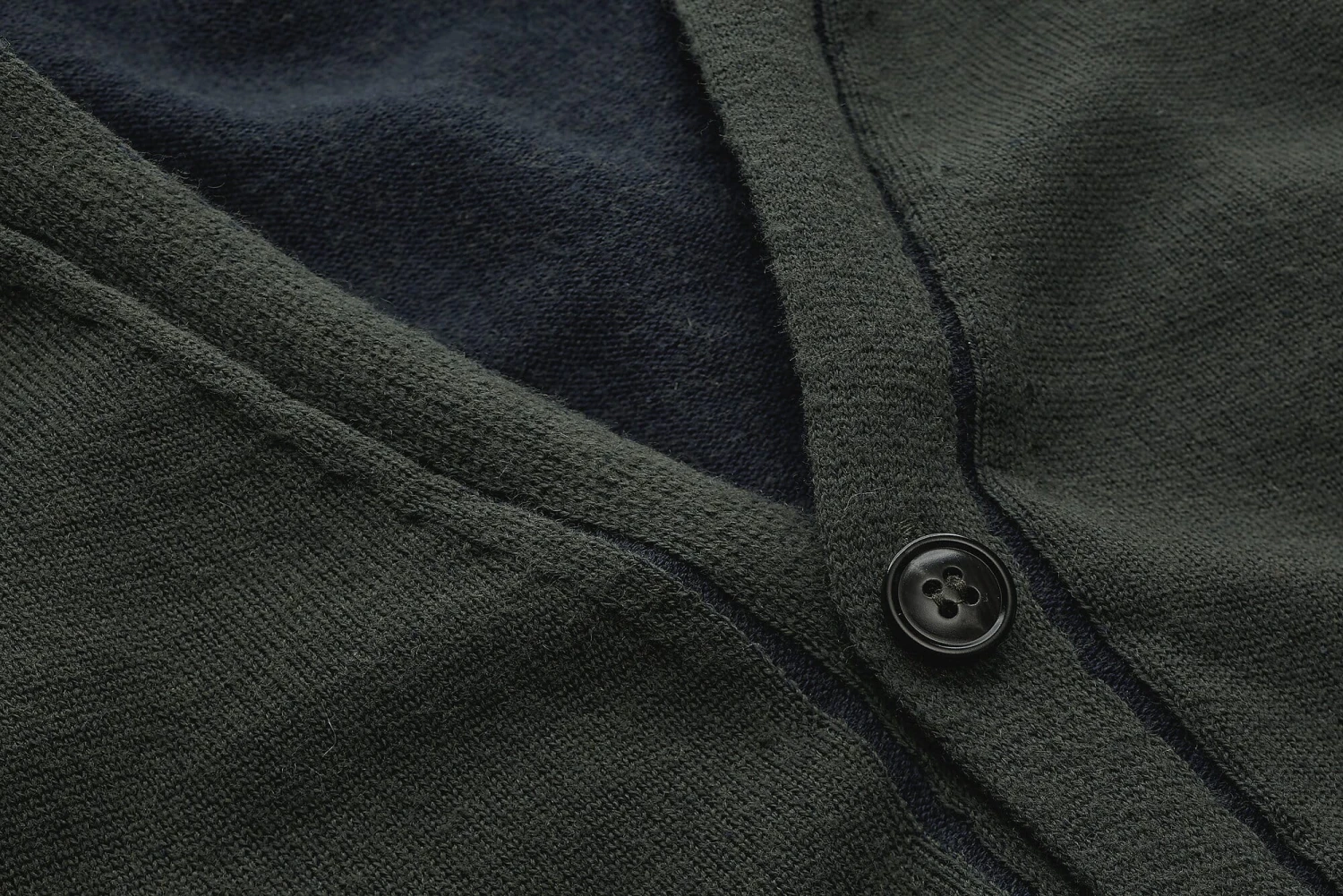 Herenvest Wol-katoen, Groen 5 Herenvest Wol-katoen, Groen - Afbeelding 3