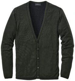 Herenvest Wol-katoen, Groen